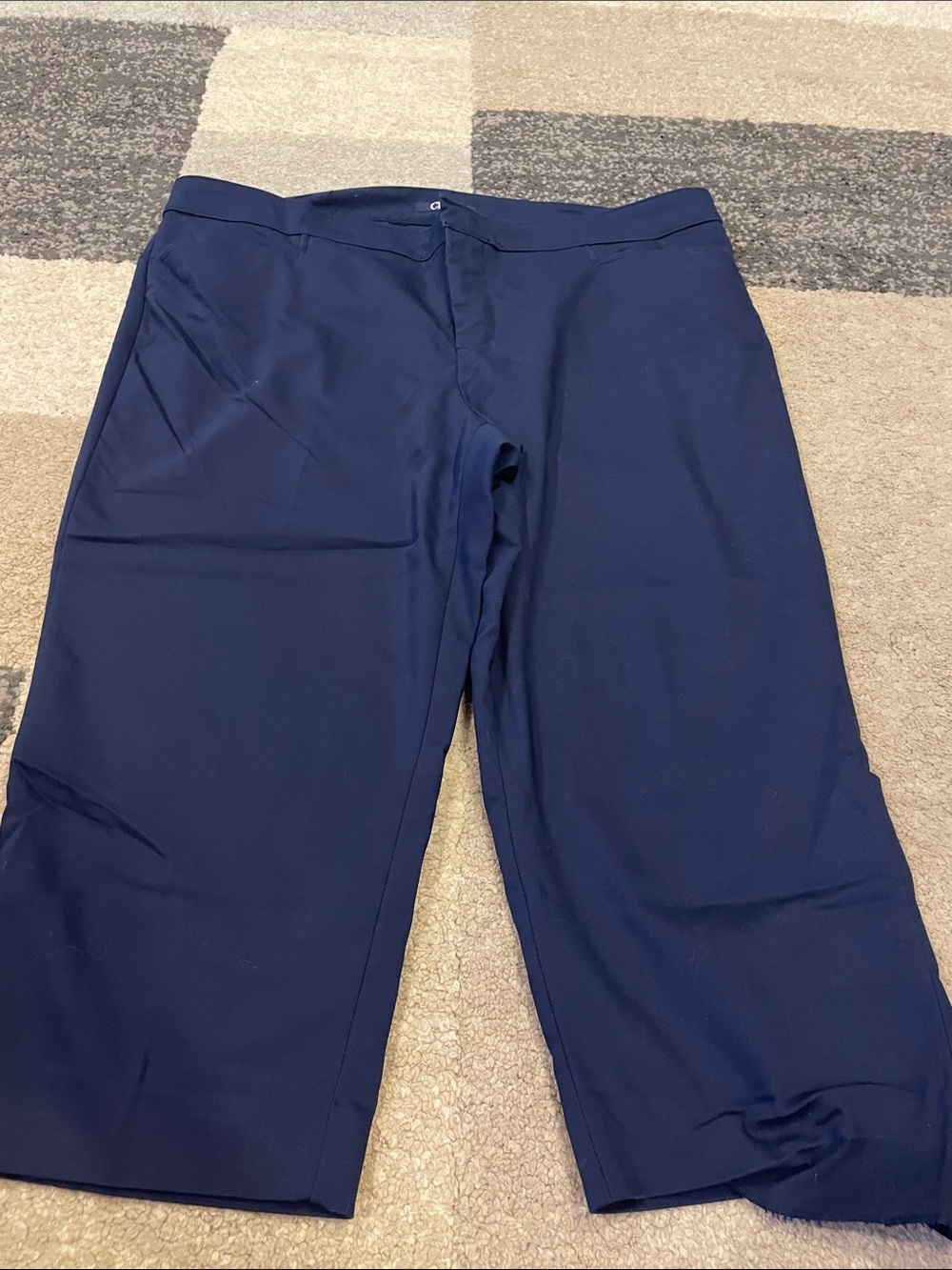 Chaps Navy Blue Cropped Women's Dress Pants